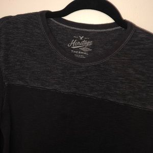 American Eagle Black and Grey Thermal - XS